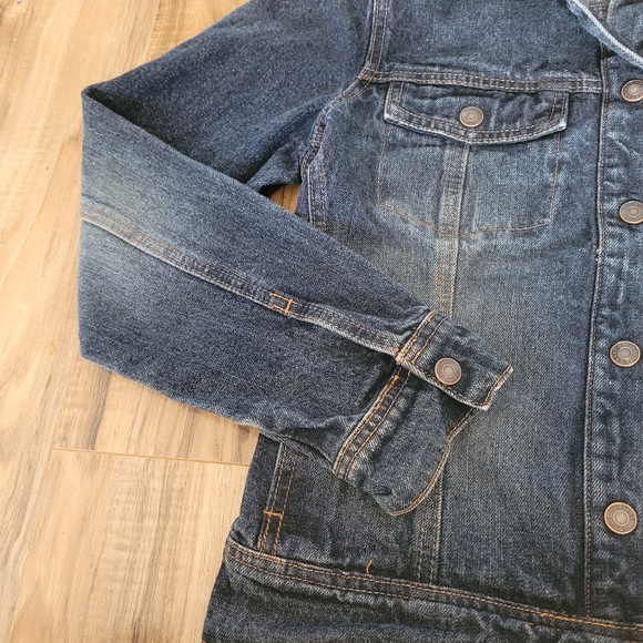 Women's Contrast Denim Jacket Size Small - Picture 5 of 10